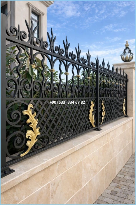 FERFORJE BAHÇE DUVAR KORKULUK MODELLER-BAHÇE KORKULUK fiy8693