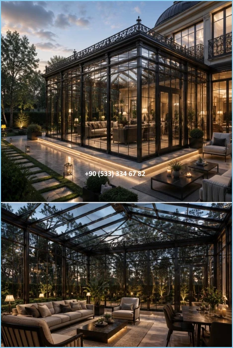 KIŞ BAHÇESİ-GAZEBO-FERFORJE KIŞ BAHÇESİ-KAMELYA-FERFORJE KAMELYA fiy8822