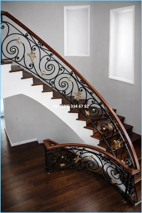 MERDİVEN KORKULUKLARI- MERDİVEN KORKULUK TASARIMI- FERFORJE MERDİVEN KORKULUK MODELLERİ fiy8686